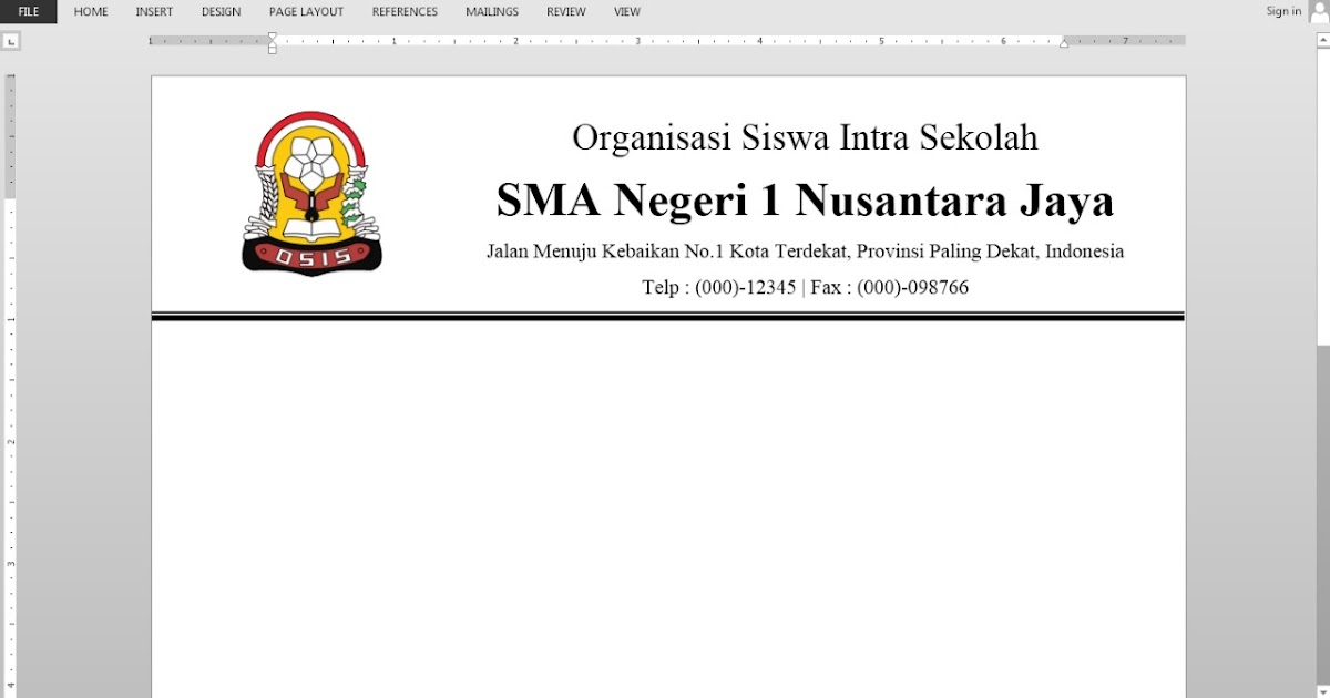 Detail Isi Kop Surat Nomer 22