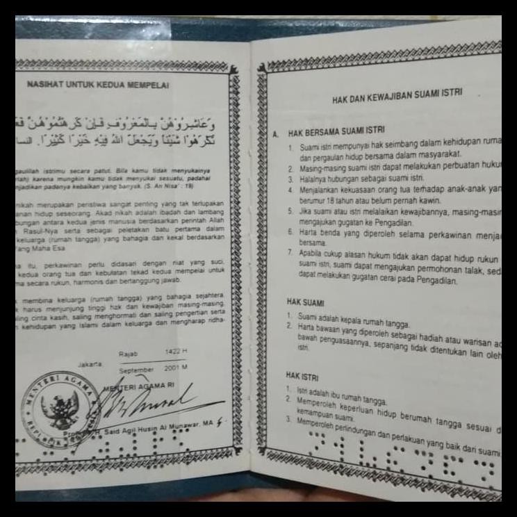 Detail Isi Surat Nikah Nomer 21