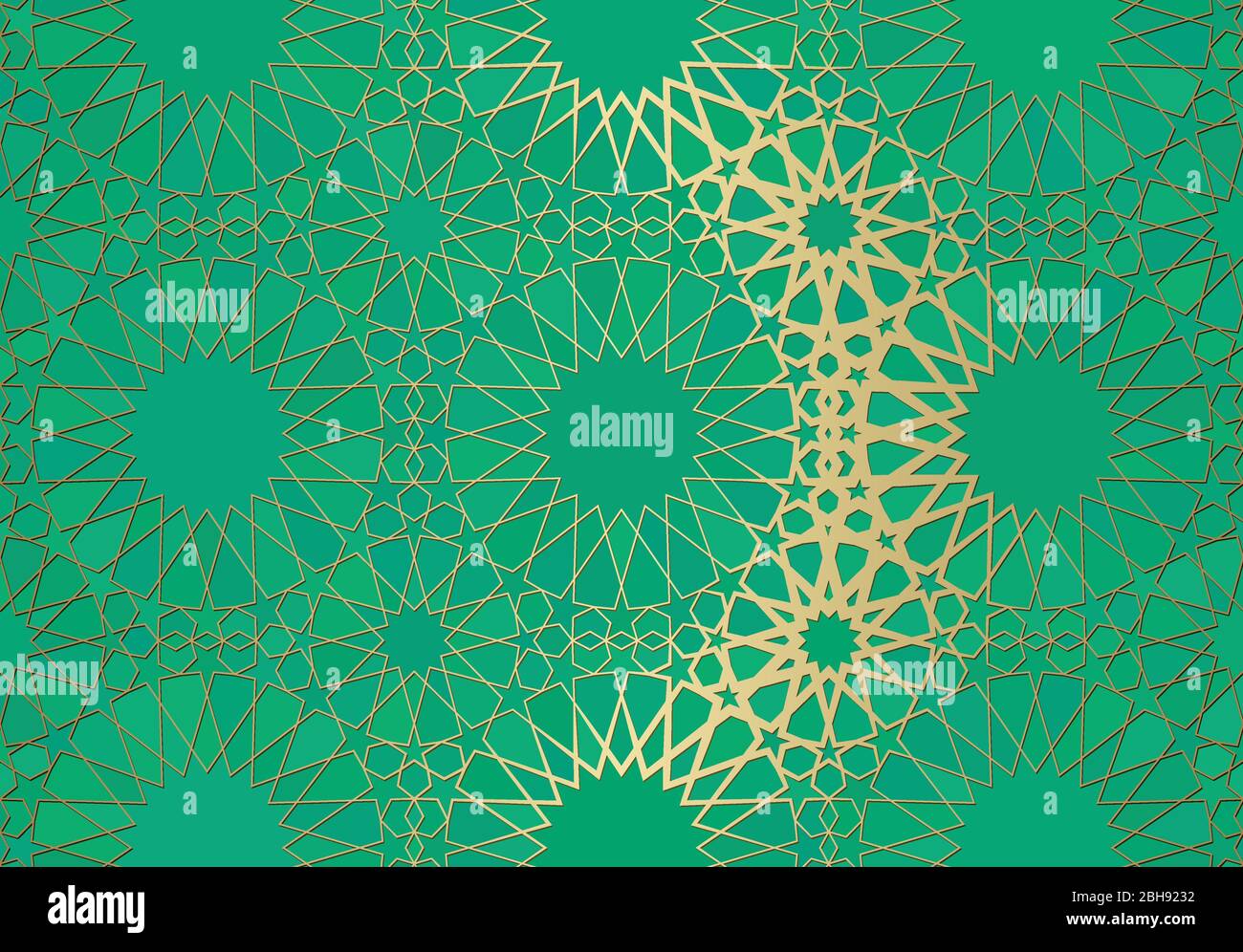 Detail Islamic Background Ornament Green Nomer 32