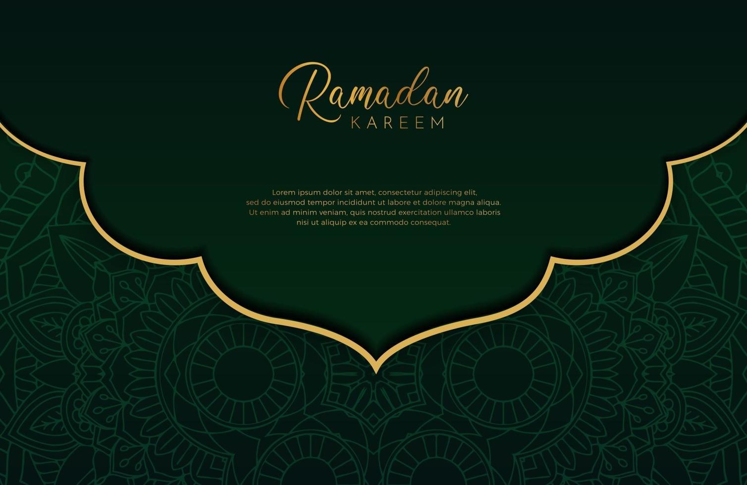 Detail Islamic Background Ornament Green Nomer 39
