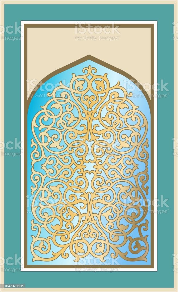 Detail Islamic Background Ornament Green Nomer 47