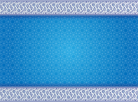 Detail Islamic Blue Wallpaper Nomer 39