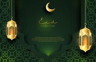 Detail Islamic Green Background Design Vector Nomer 12