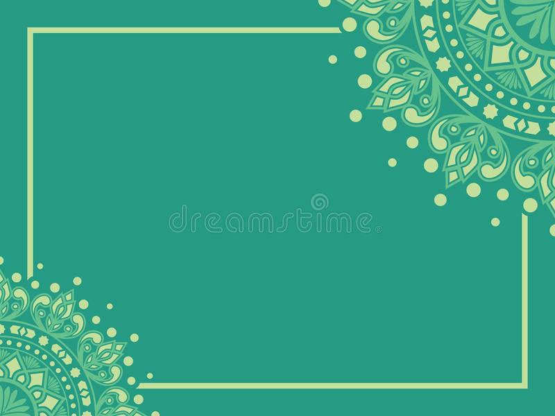 Detail Islamic Green Background Design Vector Nomer 13