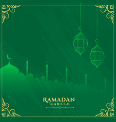 Detail Islamic Green Background Design Vector Nomer 14