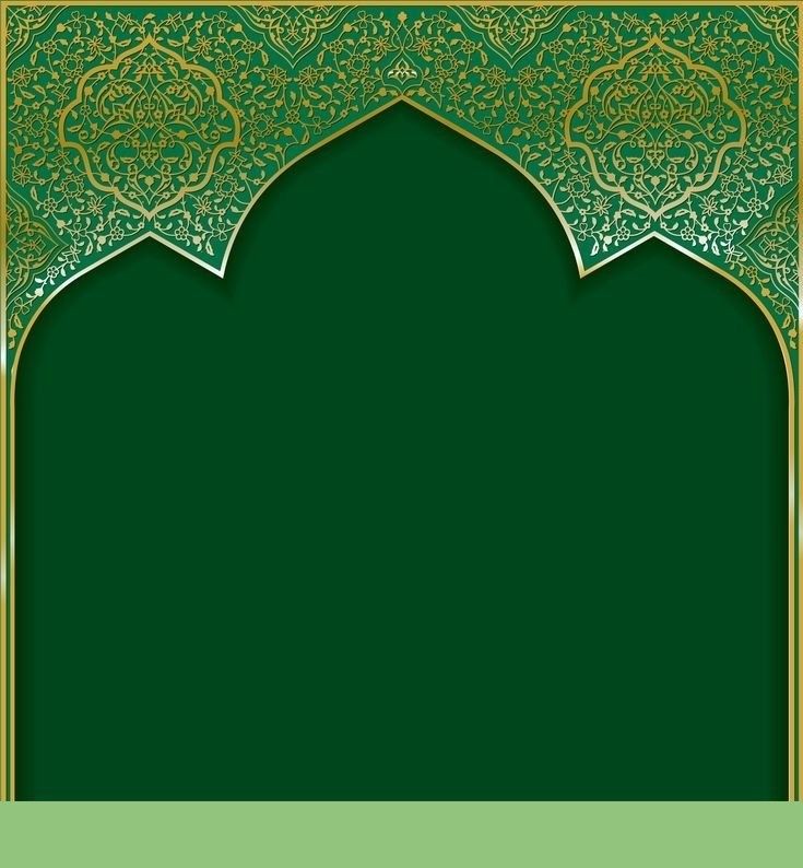 Detail Islamic Green Background Design Vector Nomer 19