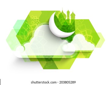 Detail Islamic Green Background Design Vector Nomer 29