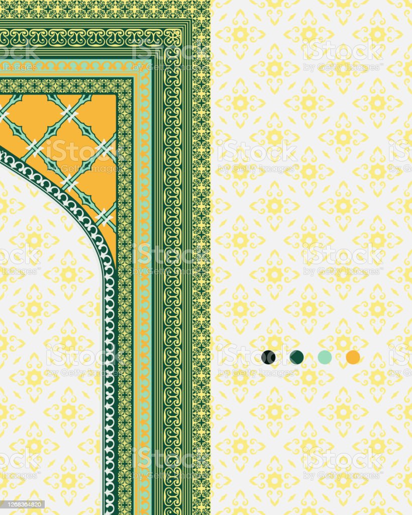 Detail Islamic Green Background Design Vector Nomer 55