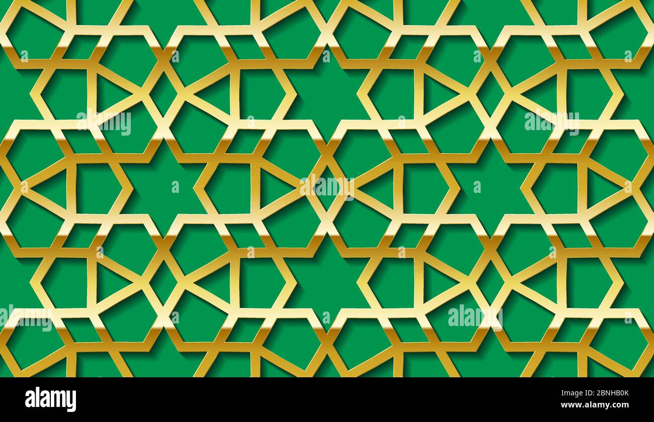 Detail Islamic Green Pattern Nomer 12