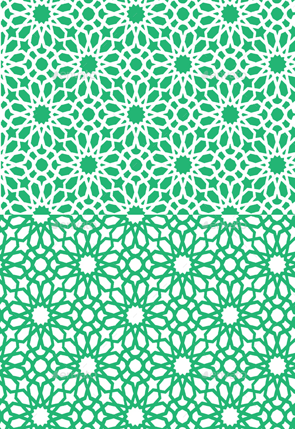 Detail Islamic Green Pattern Nomer 20