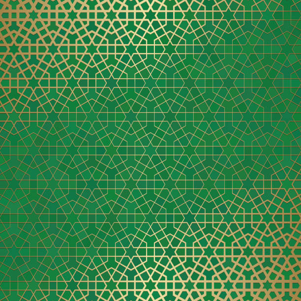 Detail Islamic Green Pattern Nomer 41