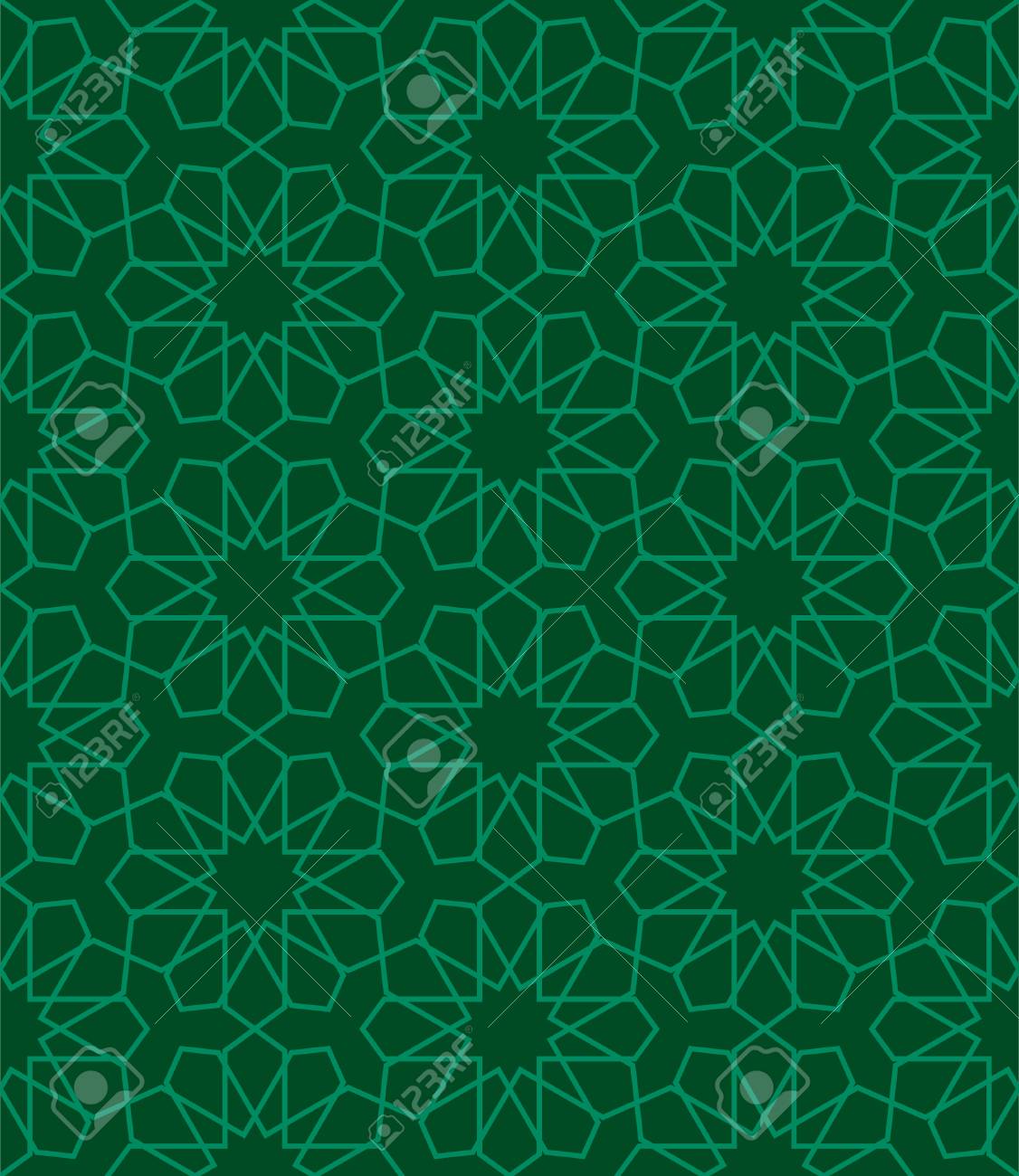 Detail Islamic Green Pattern Nomer 44