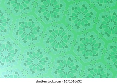 Detail Islamic Green Pattern Nomer 47