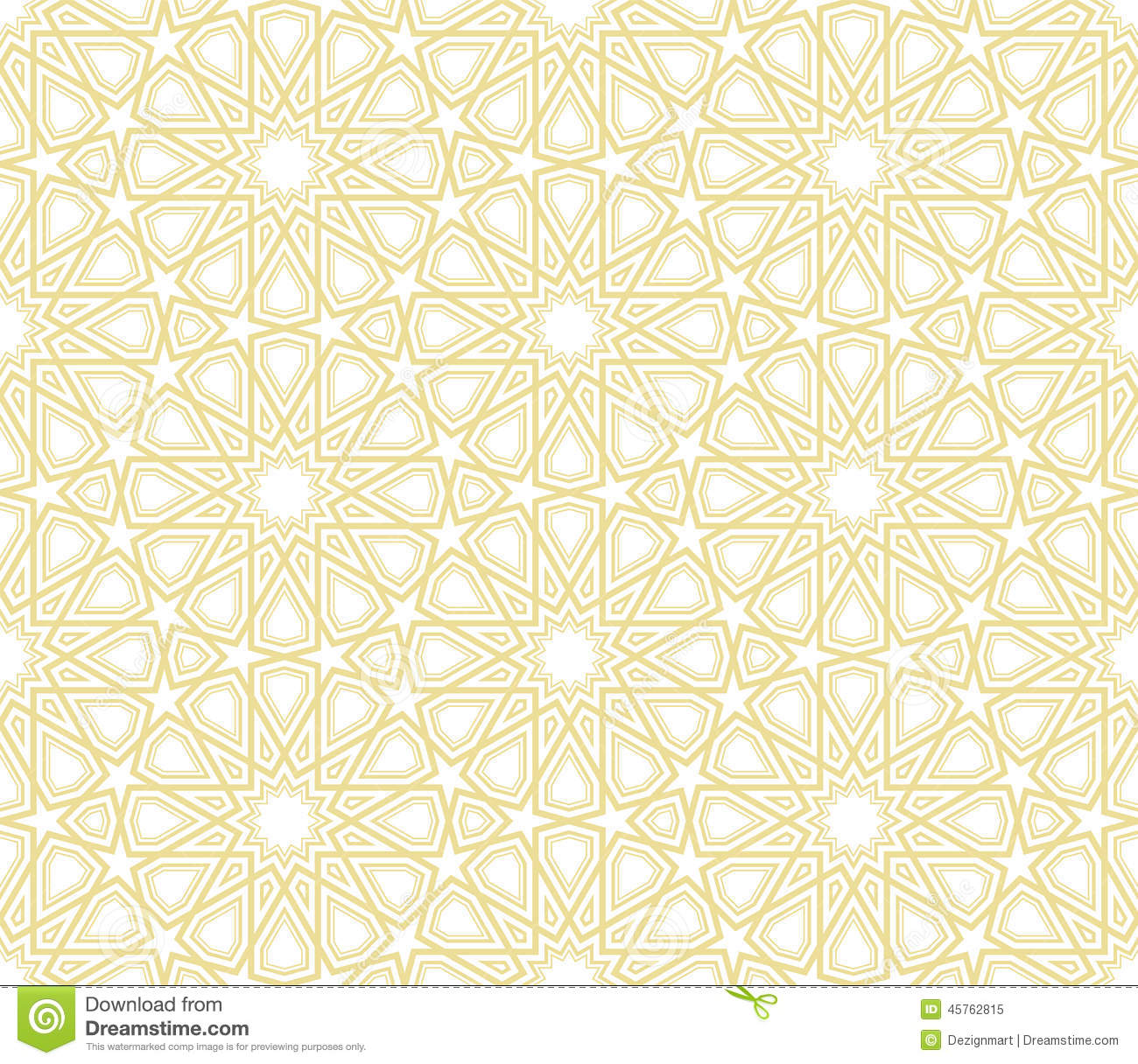 Detail Islamic Pattern Background Gold Nomer 12