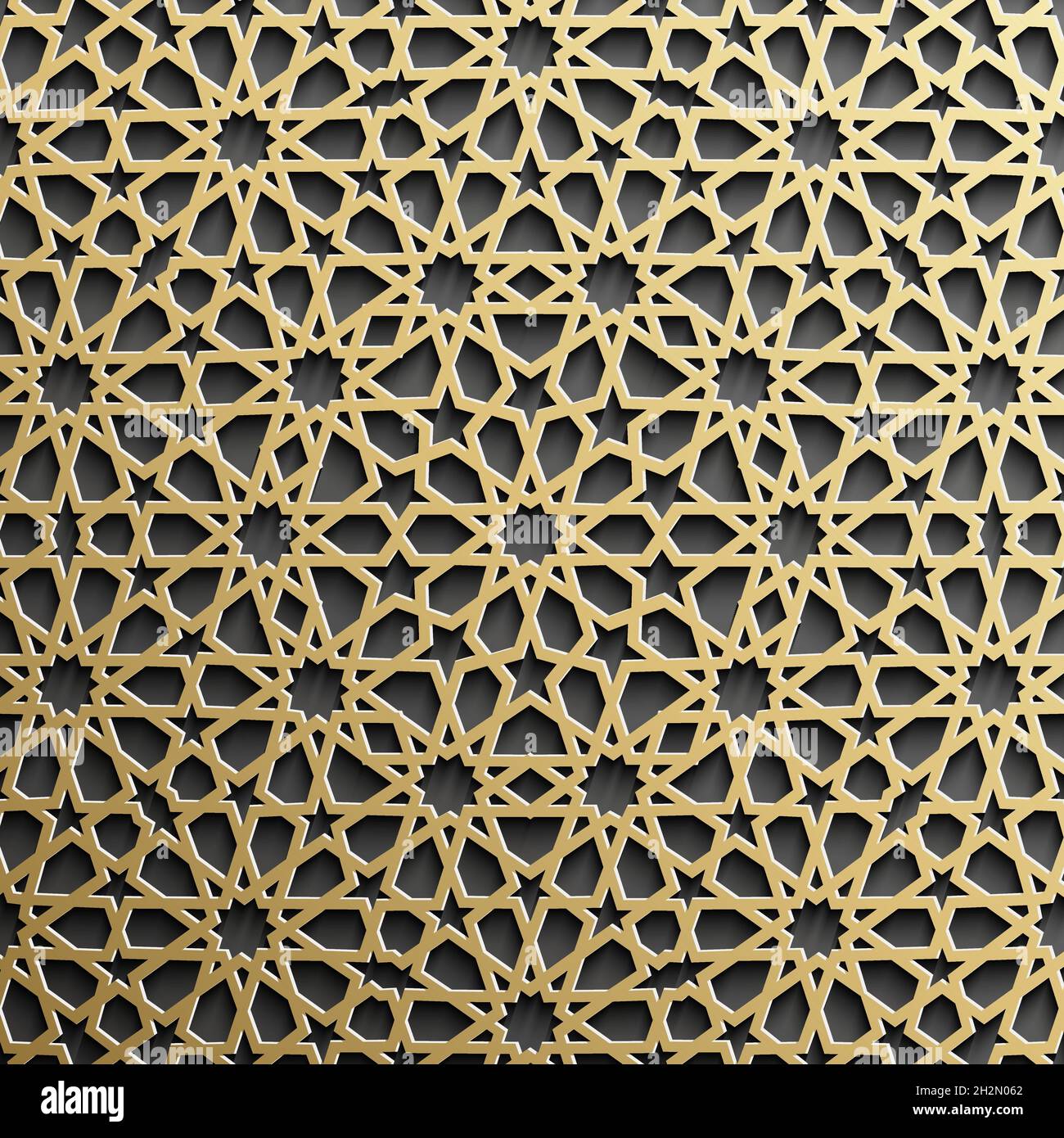 Detail Islamic Pattern Background Gold Nomer 18