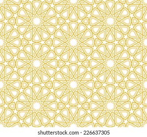 Detail Islamic Pattern Background Gold Nomer 23