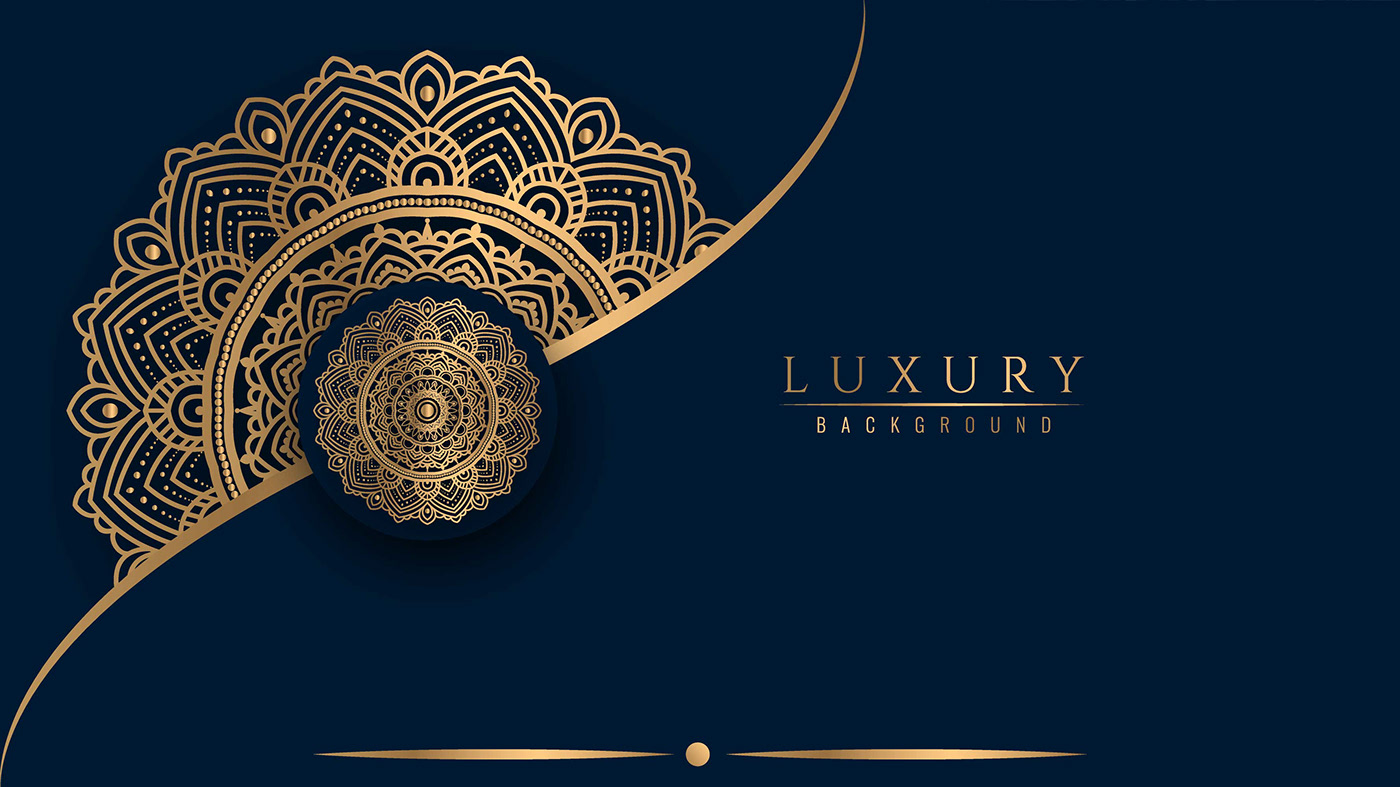 Detail Islamic Pattern Background Gold Nomer 25
