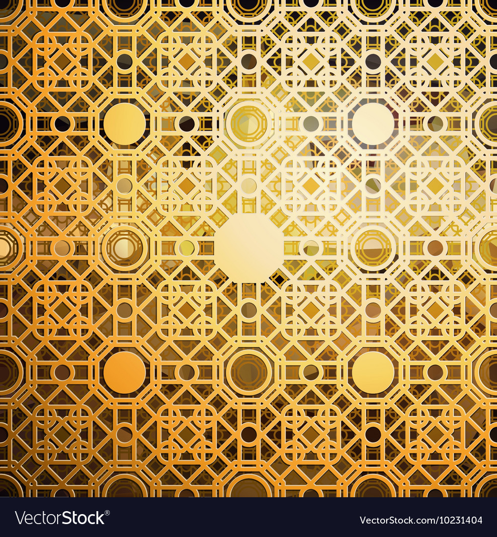 Detail Islamic Pattern Background Gold Nomer 32