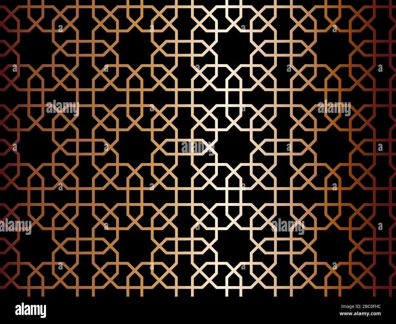 Detail Islamic Pattern Background Gold Nomer 35