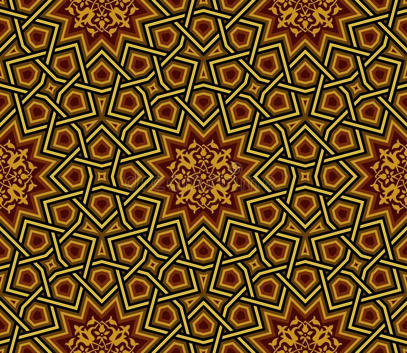 Detail Islamic Pattern Background Gold Nomer 36