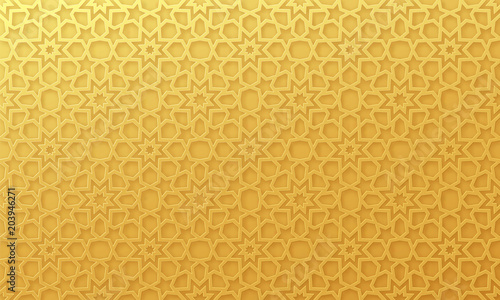 Detail Islamic Pattern Background Gold Nomer 41