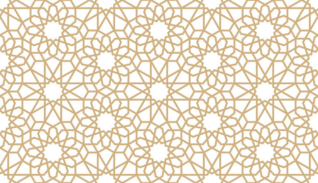 Detail Islamic Pattern Background Gold Nomer 42