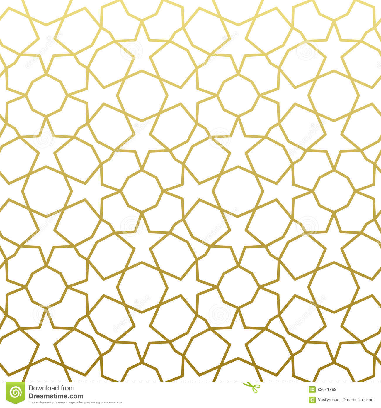 Detail Islamic Pattern Background Gold Nomer 44