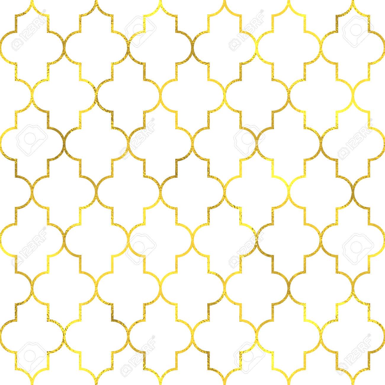 Detail Islamic Pattern Background Gold Nomer 52