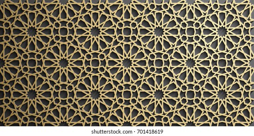 Detail Islamic Pattern Background Gold Nomer 58