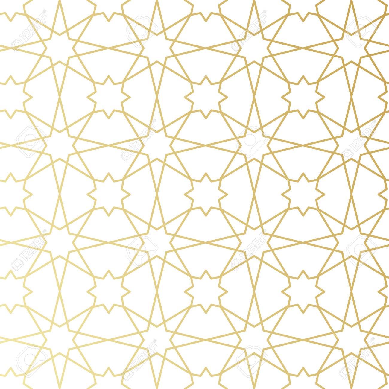 Detail Islamic Pattern Background Gold Nomer 7