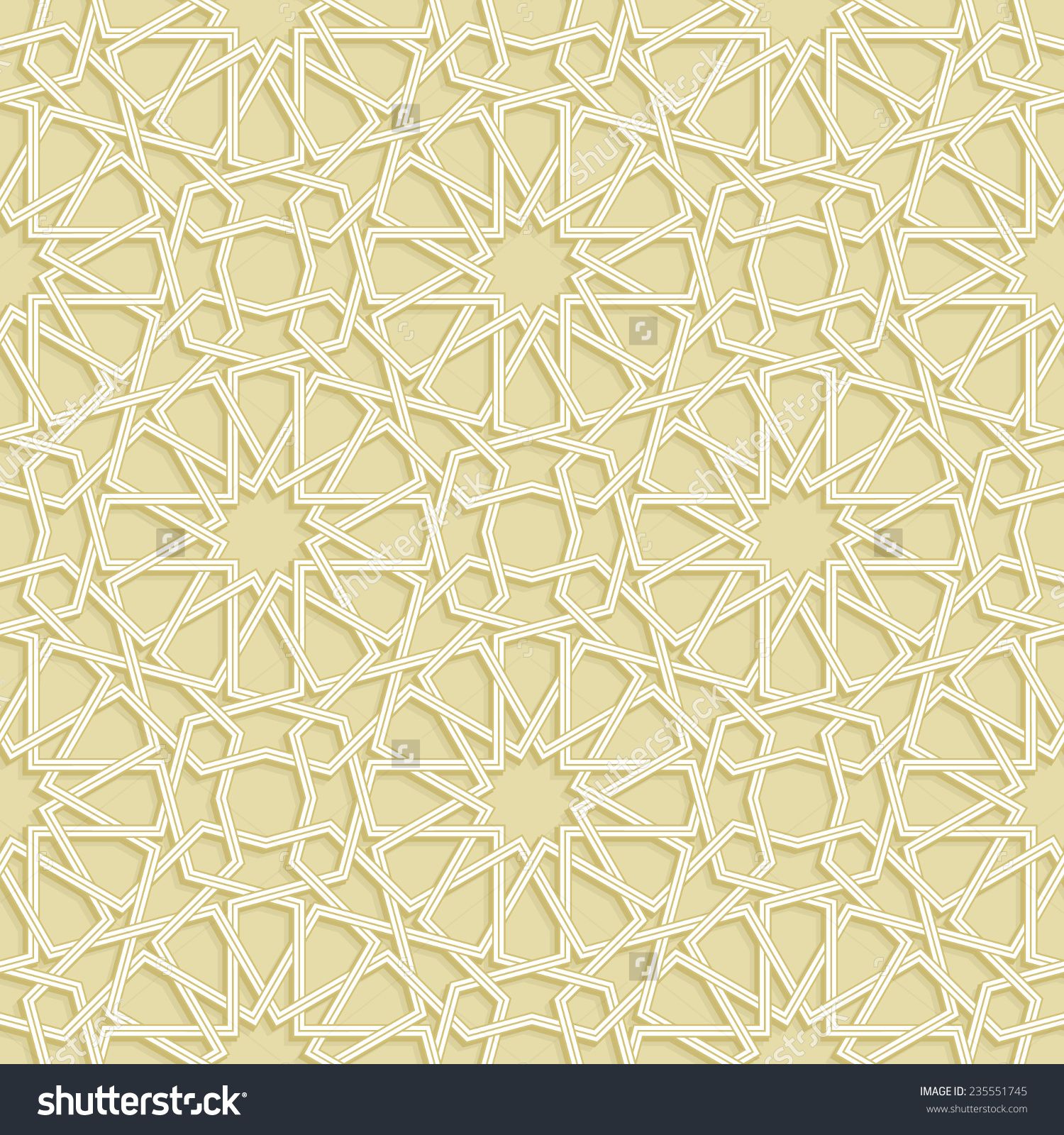 Detail Islamic Pattern Background Gold Nomer 8
