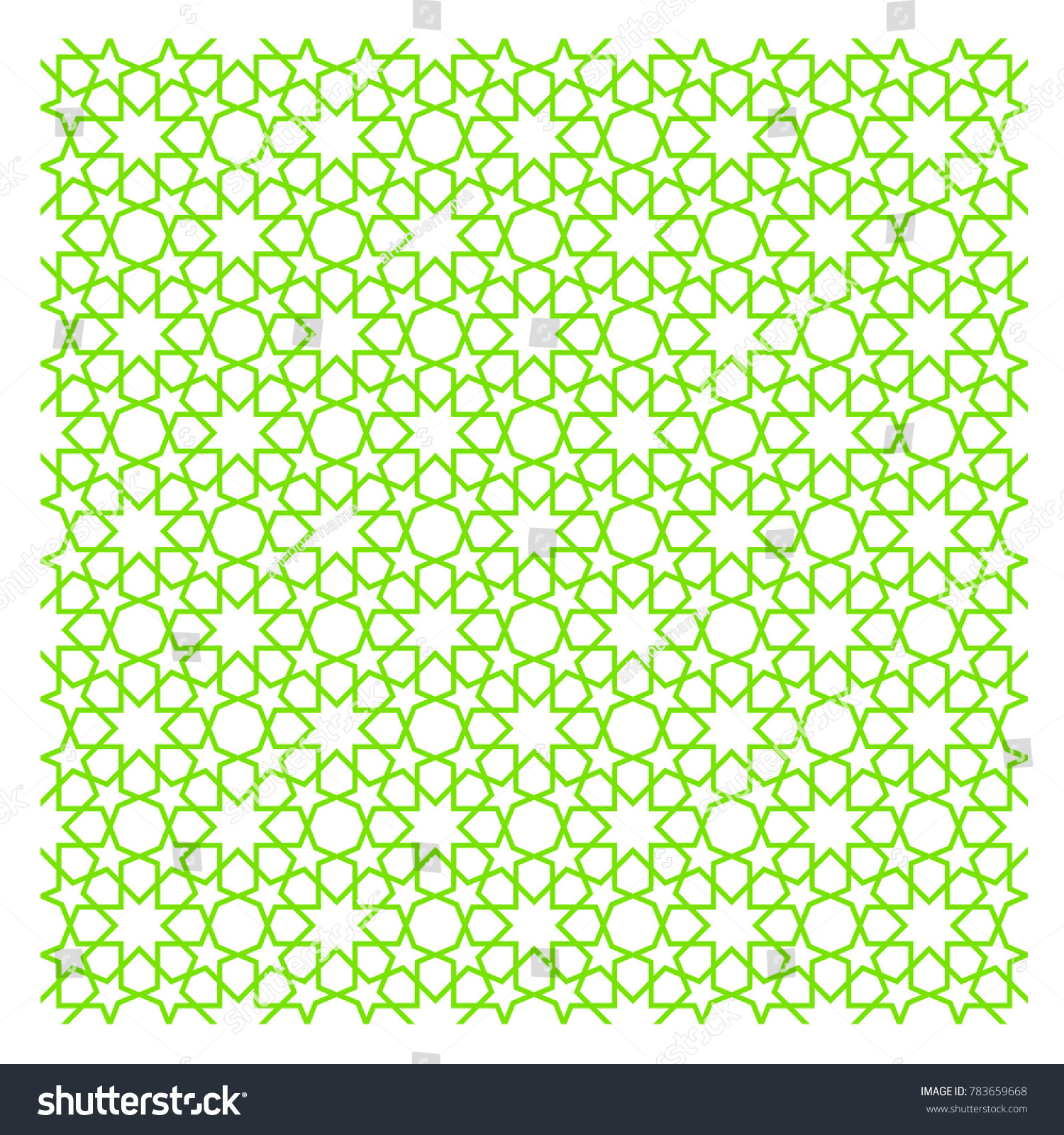 Detail Islamic Pattern Background Green Nomer 24