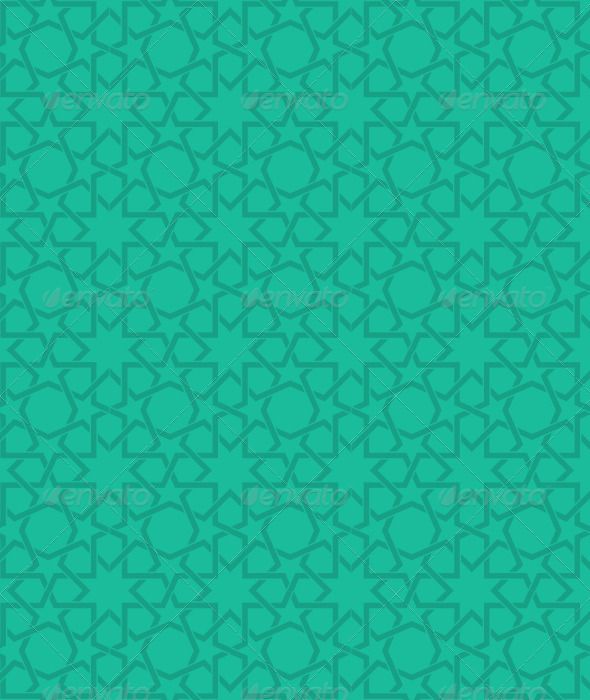 Detail Islamic Pattern Background Green Nomer 29
