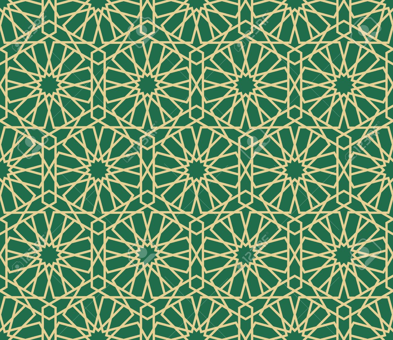 Detail Islamic Pattern Background Green Nomer 33