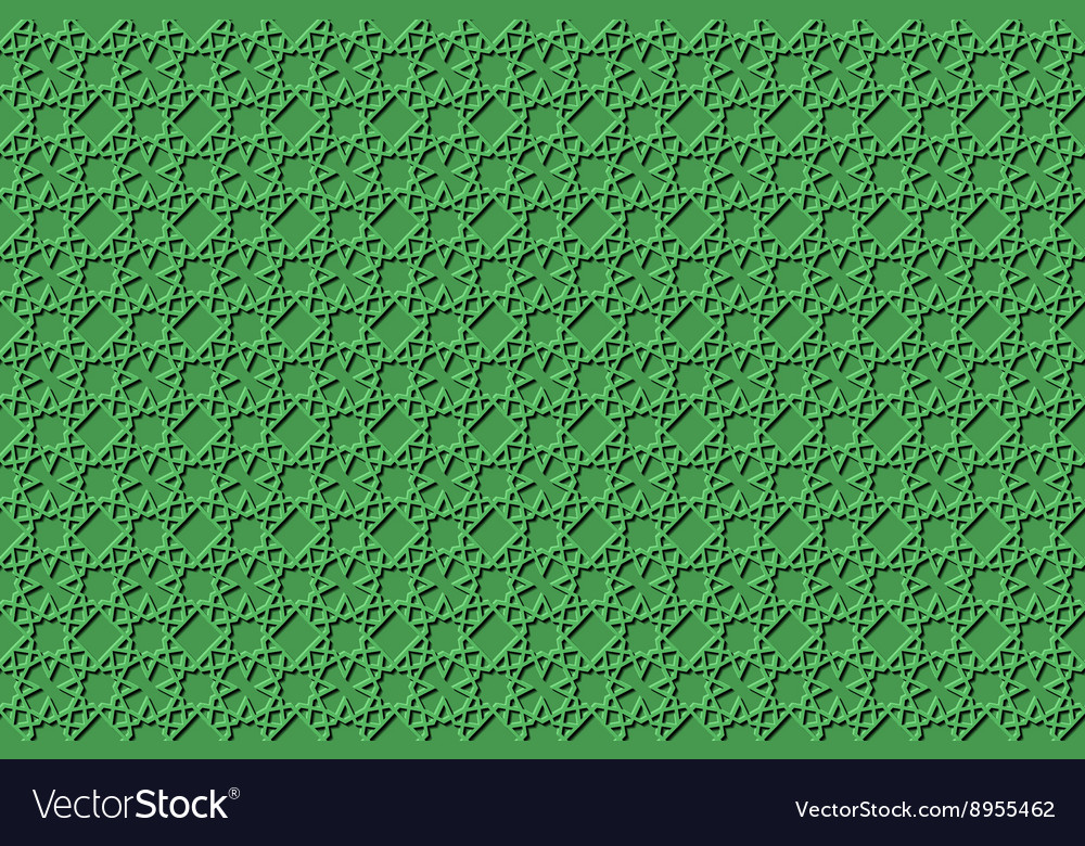 Detail Islamic Pattern Background Green Nomer 40