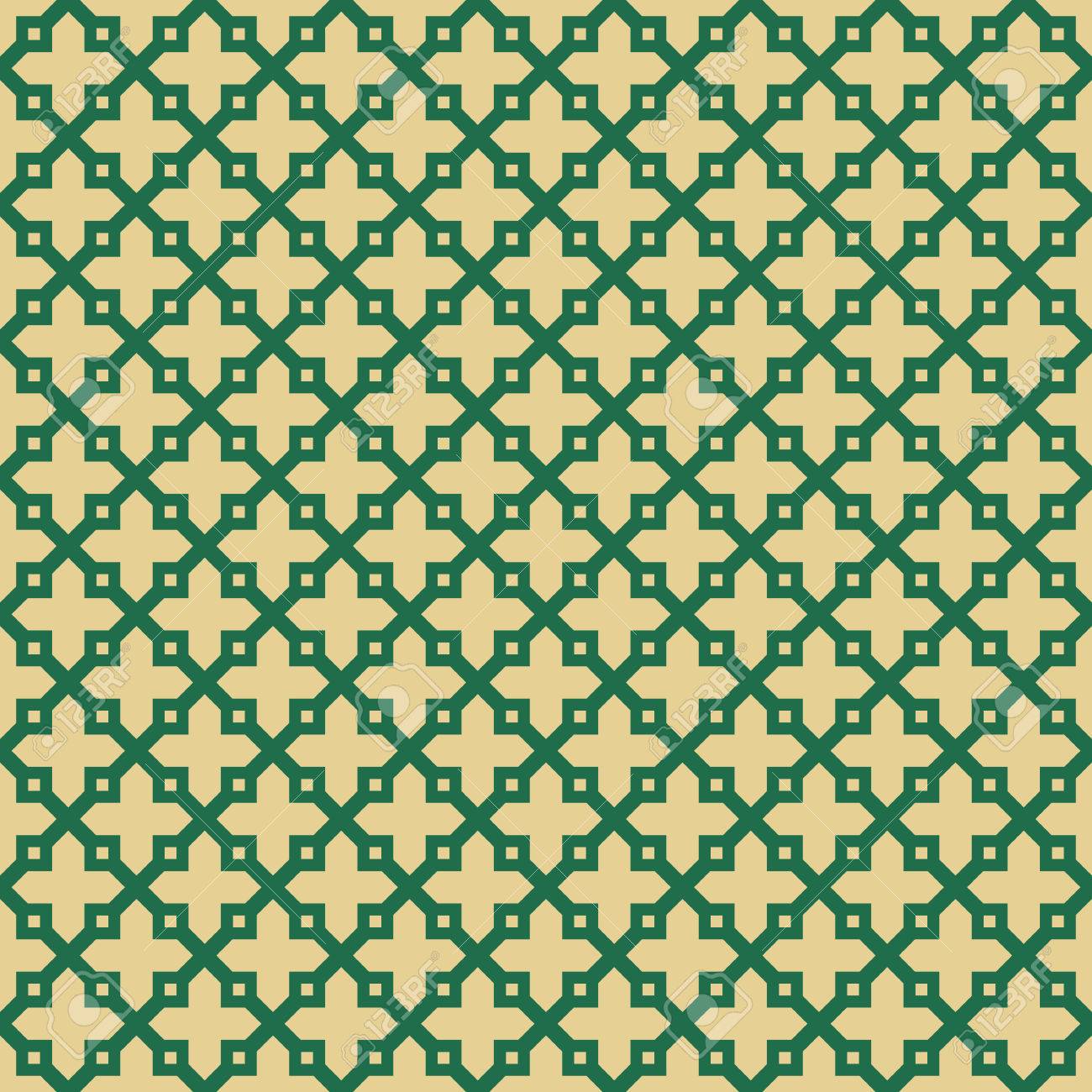 Detail Islamic Pattern Background Green Nomer 51