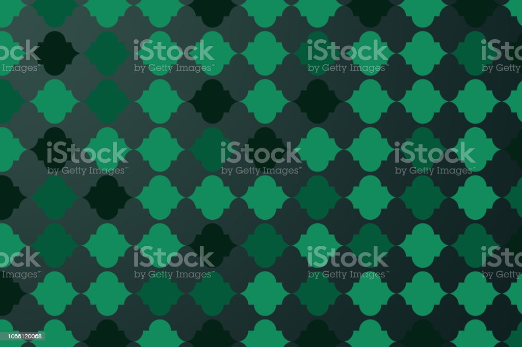 Detail Islamic Pattern Background Green Nomer 56