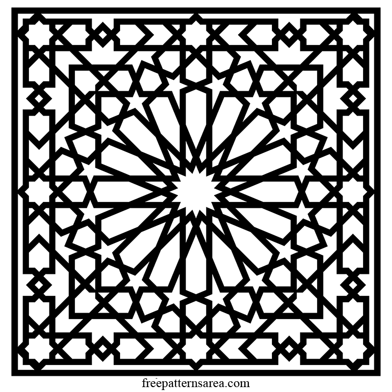 Detail Islamic Pattern Cdr Nomer 5