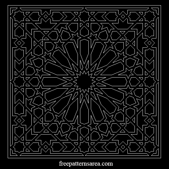 Detail Islamic Pattern Cdr Nomer 47