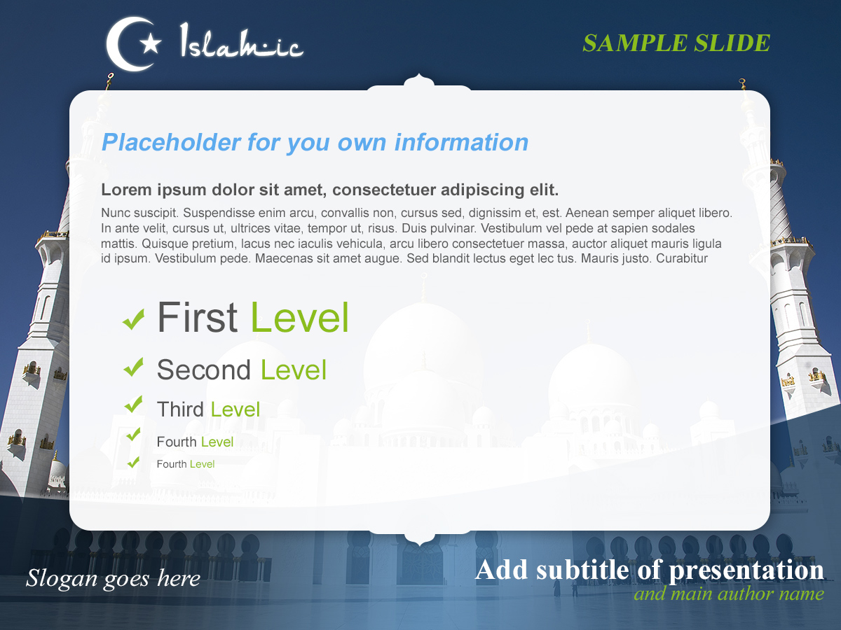 Detail Islamic Powerpoint Presentation Templates Free Download Nomer 25