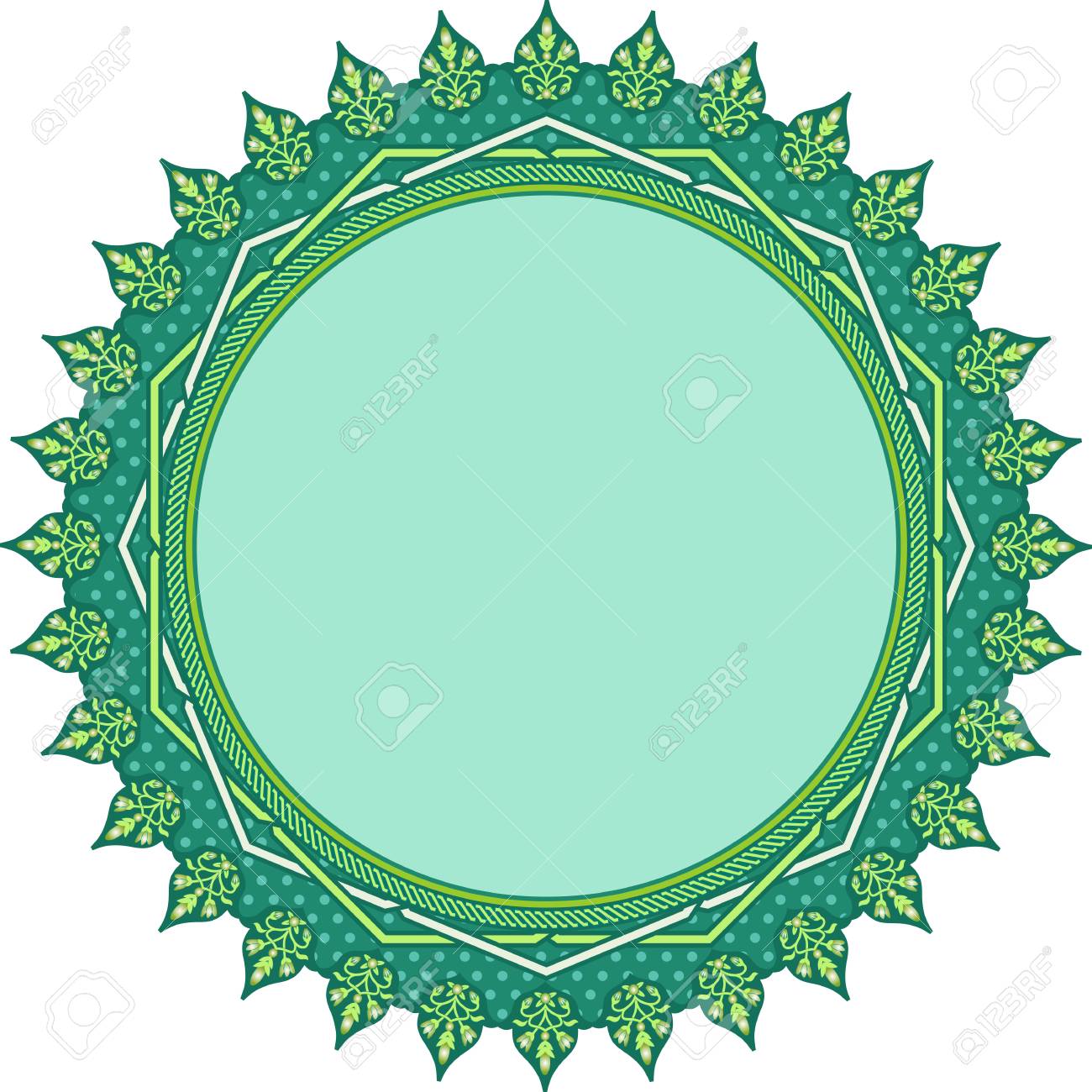 Detail Islamic Vector Green Nomer 41