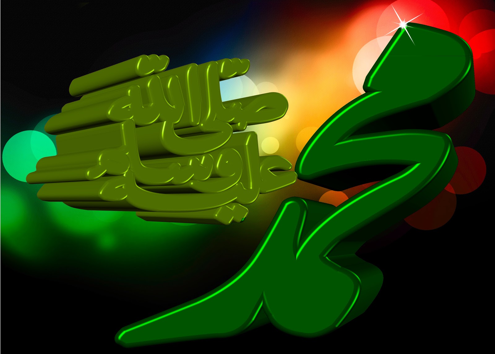 Detail Islamic Wallpaper Hd Green Nomer 56