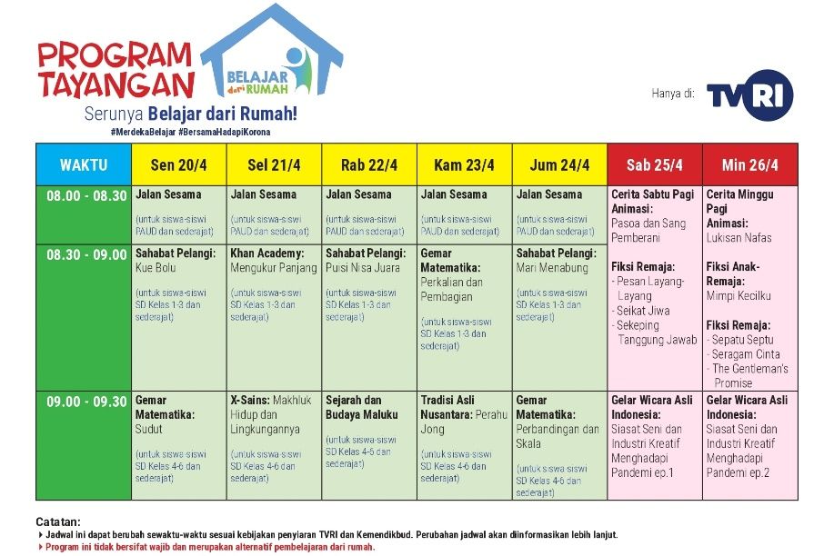 Detail Jadwal Belajar Di Rumah Nomer 10