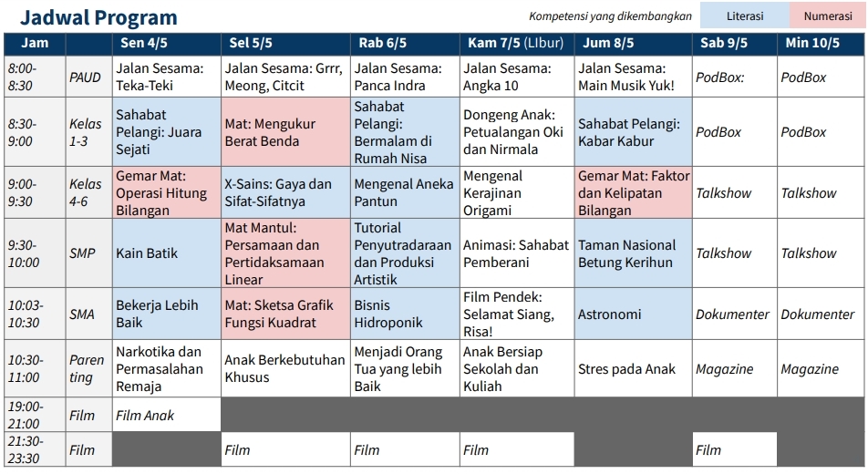 Detail Jadwal Belajar Di Rumah Nomer 41