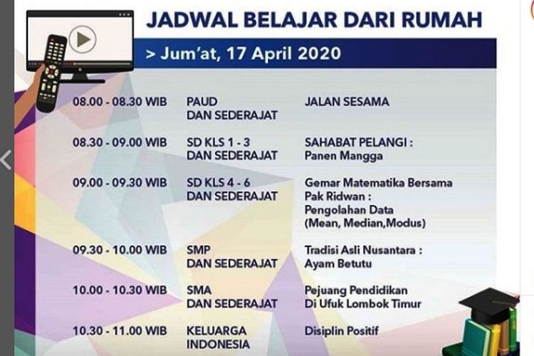 Detail Jadwal Belajar Di Rumah Nomer 6