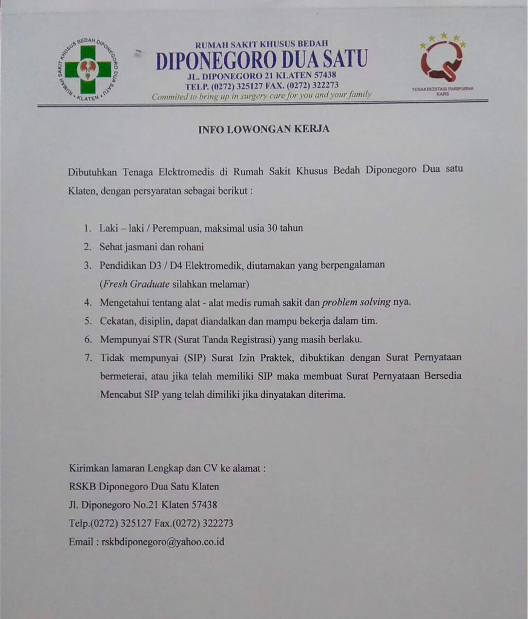 Detail Jadwal Dokter Rumah Sakit Diponegoro Klaten Nomer 27