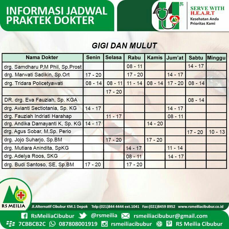 Detail Jadwal Dokter Rumah Sakit Mitra Keluarga Bekasi Timur Nomer 46