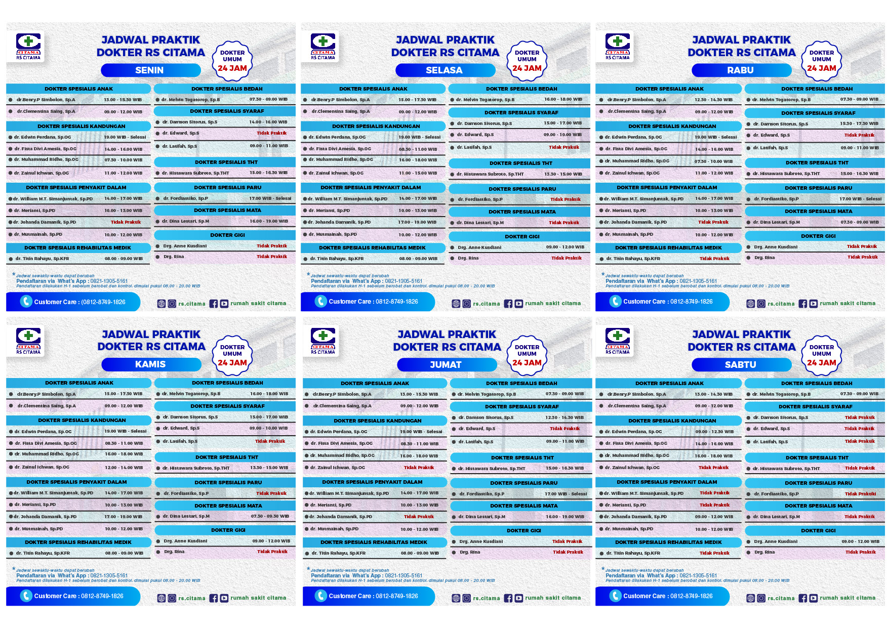 Detail Jadwal Dokter Rumah Sakit Prikasih Nomer 47