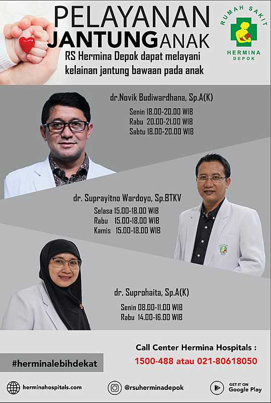 Detail Jadwal Dokter Rumah Sakit Tugu Ibu Nomer 29