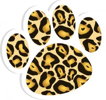 Detail Jaguar Paw Print Clip Art Nomer 3